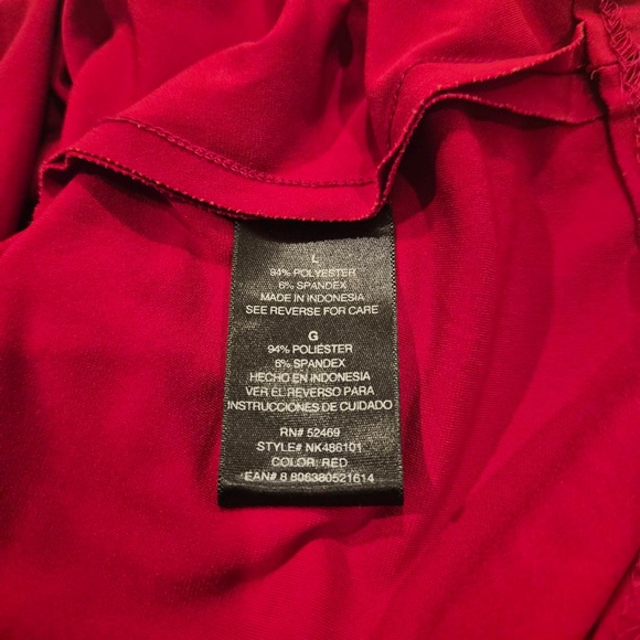 Norma Kamali Minimalist Scarlet Red A Line Longsleeve Dress L - Picture 10 of 11